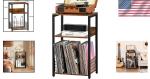 Elegant 3-Tier Turntable Stand in Brown