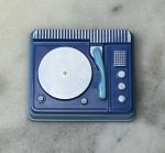 Blue Hostess Record Player for Barbie Dollhouse