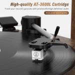Vintage Bluetooth Vinyl Record Player with Stereo Speakers