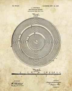 Vintage Vinyl Record Patent Art Print Decor