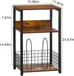 Elegant 3-Tier Turntable Stand in Brown