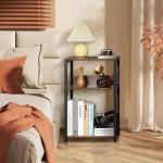 Elegant 3-Tier Turntable Stand in Brown