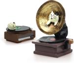 Cat Vintage Phonograph and Record Player Figurine
