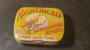 1980s Replica Tin Nightingale Gramophone Needle