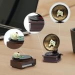 Cat Vintage Phonograph and Record Player Figurine