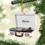 Custom Vintage Gramophone Record Player Ornament