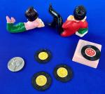 1950s Wilton Hard Plastic Gramophone Cake Toppers