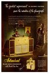 Admiral Record Player Retro Decor Poster – 24x36”