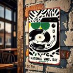 National Vinyl Day Retro Metal Tin Sign