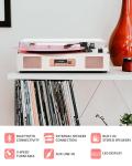 Vintage Bluetooth Vinyl Record Player with Speakers