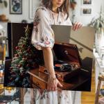 Vintage Record Player Wall Art for Cozy Spaces