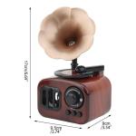 Vintage Small Gramophone Music Ornament 17x9.5cm