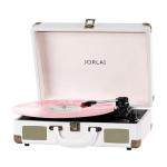 JORLAI Vintage Bluetooth Portable Record Player