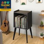 Minimalist Record Player Stand for 160 Albums