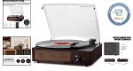 Retro Vinyl Turntable with Bluetooth Speakers