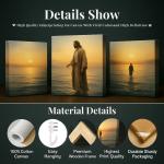 Vintage Record Player Winter Scene Wall Art