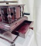 Vintage Wood Base Gramophone with Horn Speaker