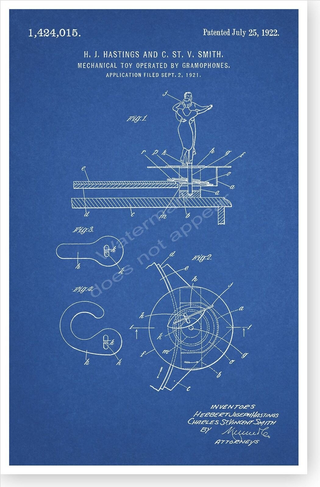 Tango Two Victrola Gramophone Dancing Toy Blueprint