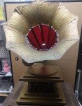 Vintage Style Gramophone Record Player with Lights