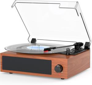Vintage 3-Speed Belt-Driven Vinyl Record Player