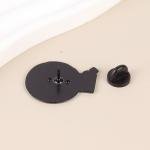 Funny Musician Enamel Pin for Vinyl Lovers