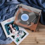 Vintage 3-Speed Belt-Driven Vinyl Record Player