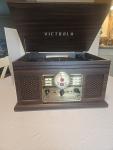Retro Record Player with Bluetooth, Vinyl, CD, Cassette