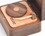 Vintage Vinyl Record Player Music Box - Classic Style