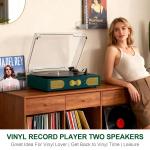 Vintage 3-Speed Turntable with Bass & Treble Control