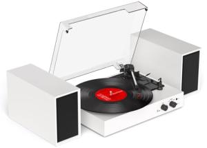 Bluetooth Vintage Turntable with External Speakers