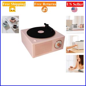 Pink Retro Bluetooth Gramophone Player for Girls
