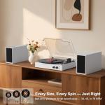 Bluetooth Vintage Turntable with External Speakers