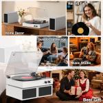Bluetooth Vintage Turntable with External Speakers