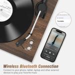 Vintage Bluetooth Turntable with HiFi Stereo Speakers