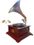 Vintage-Style Gramophone Record Player Phonograph