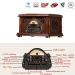 Bluetooth Vintage Gramophone Record Player with Subwoofer