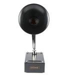 Vintage Black & Chrome Gramophone Replica Accent