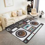 Vintage Record Player Area Rug 5x7