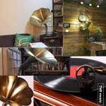 Bluetooth Vintage Gramophone Record Player with Subwoofer