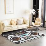 Vintage Record Player Area Rug 5x7