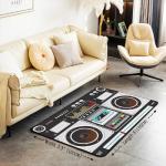 Vintage Record Player Area Rug 5x7