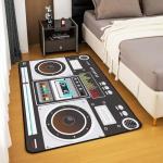 Vintage Record Player Area Rug 5x7