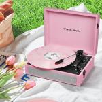 Retro Bluetooth Record Player with Built-in Speakers