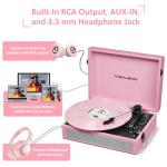 Retro Bluetooth Record Player with Built-in Speakers