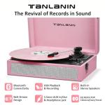 Retro Bluetooth Record Player with Built-in Speakers