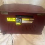 Vintage Mahogany Memorex Turntable Radio and CD Player