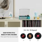 Bluetooth Vintage Gramophone Player with Built-In Speakers