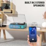 Bluetooth Vintage Gramophone Player with Built-In Speakers