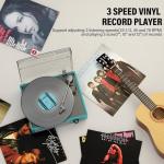 Bluetooth Vintage Gramophone Player with Built-In Speakers