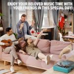 Bluetooth Vintage Gramophone Player with Built-In Speakers